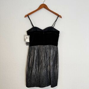 Adrianna Papell Strapless Bustier Mini Dress